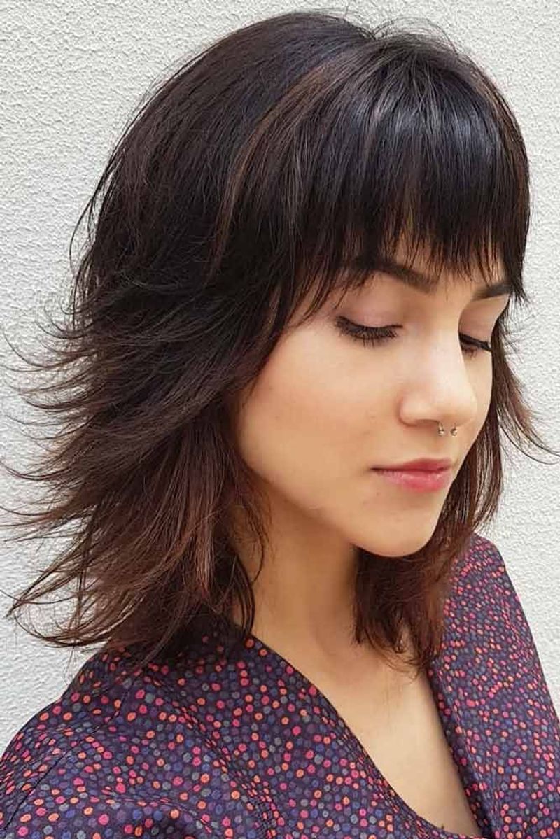 Feathered Bangs with Flipped Bob