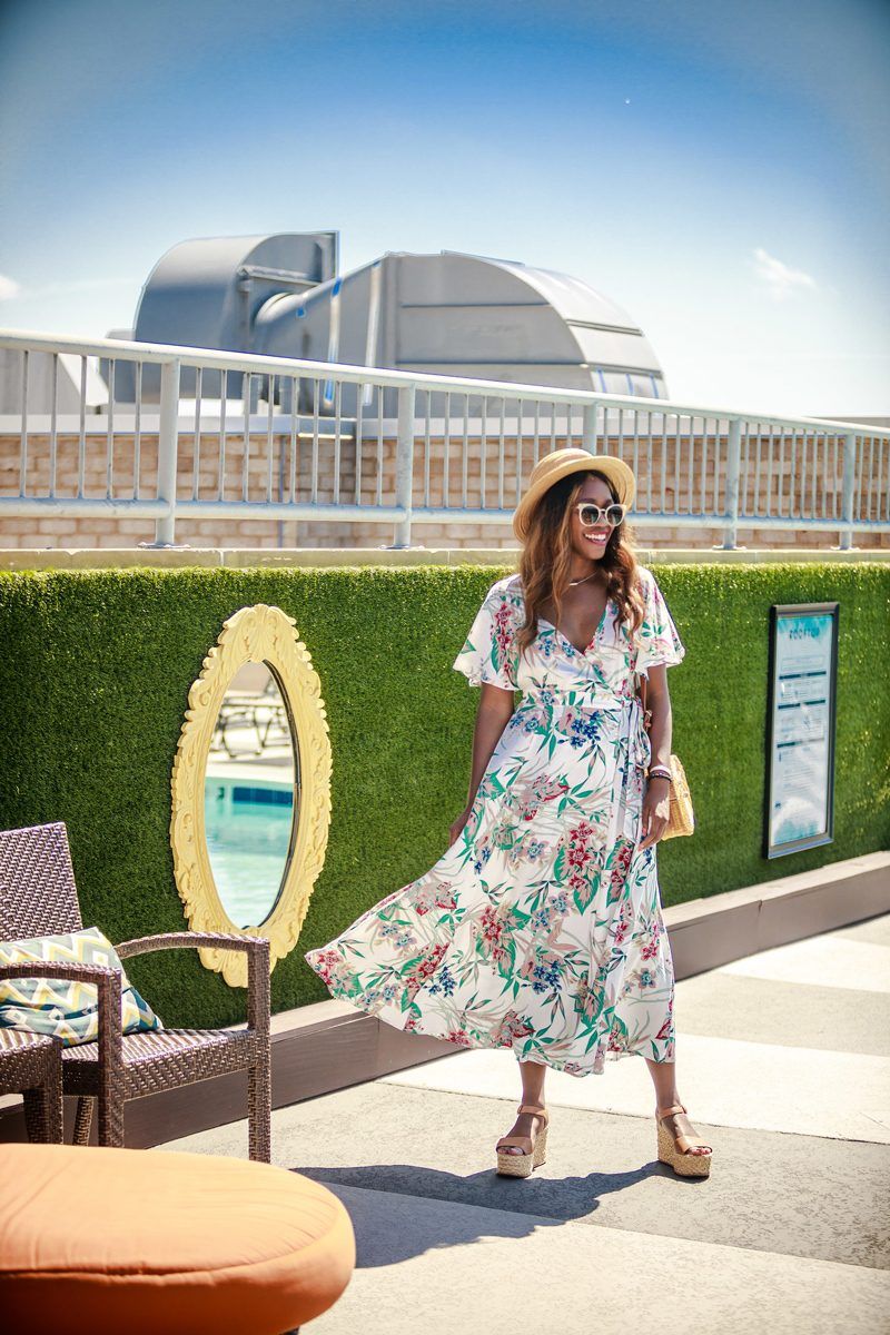 Wrap Dress + Espadrilles