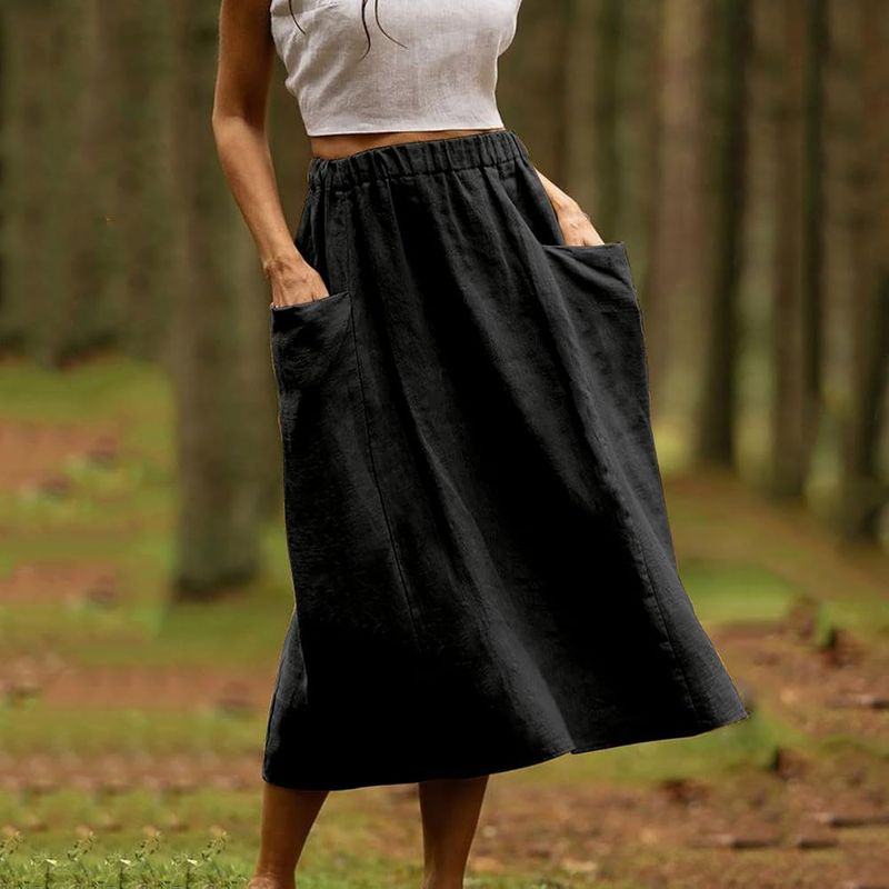 Relaxed Drawstring Skirts