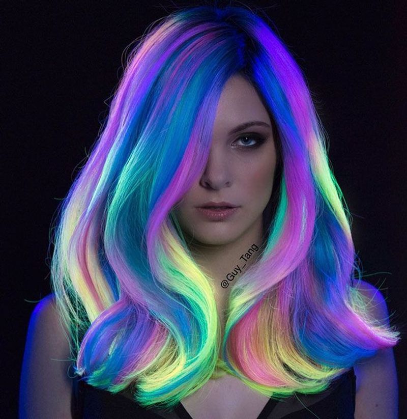 Bioluminescent Hair Glow