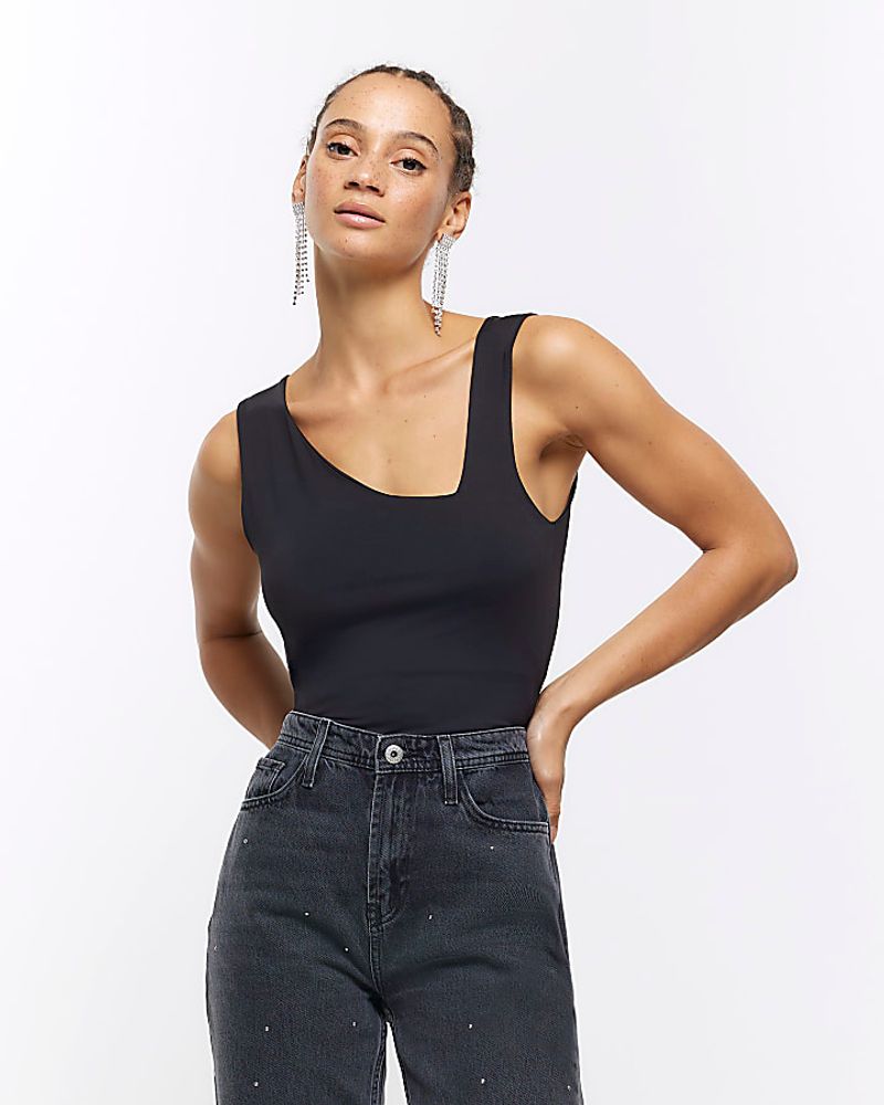 Asymmetrical Black Tank