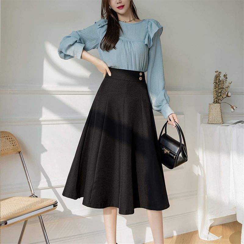 Black A-Line Skirt