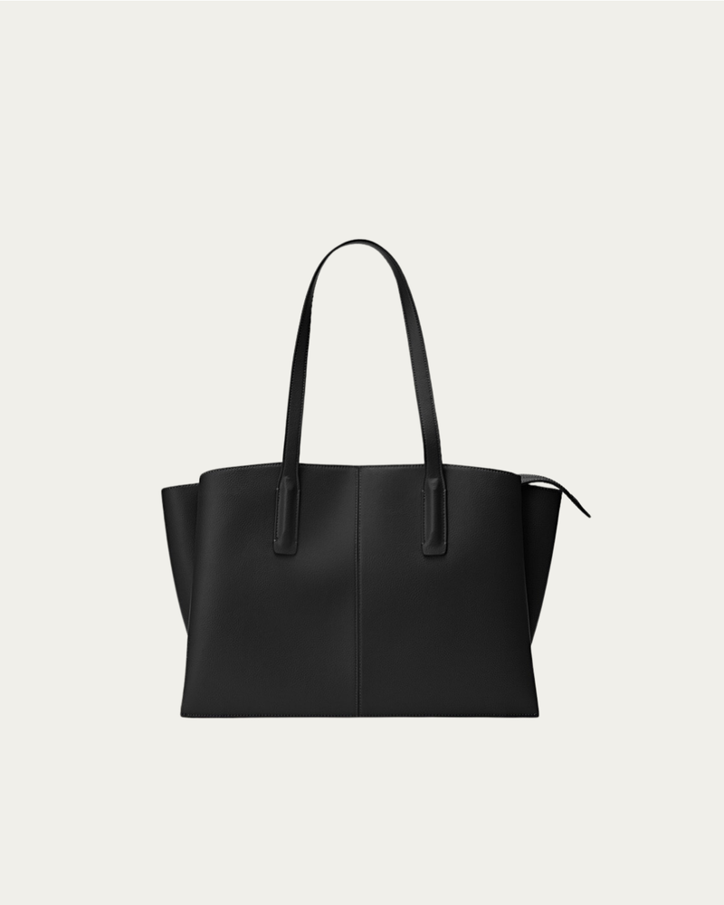 Black Structured Handbag