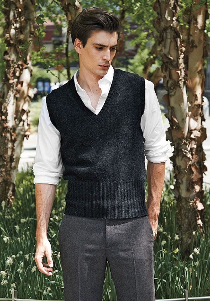 Black Knit Vest