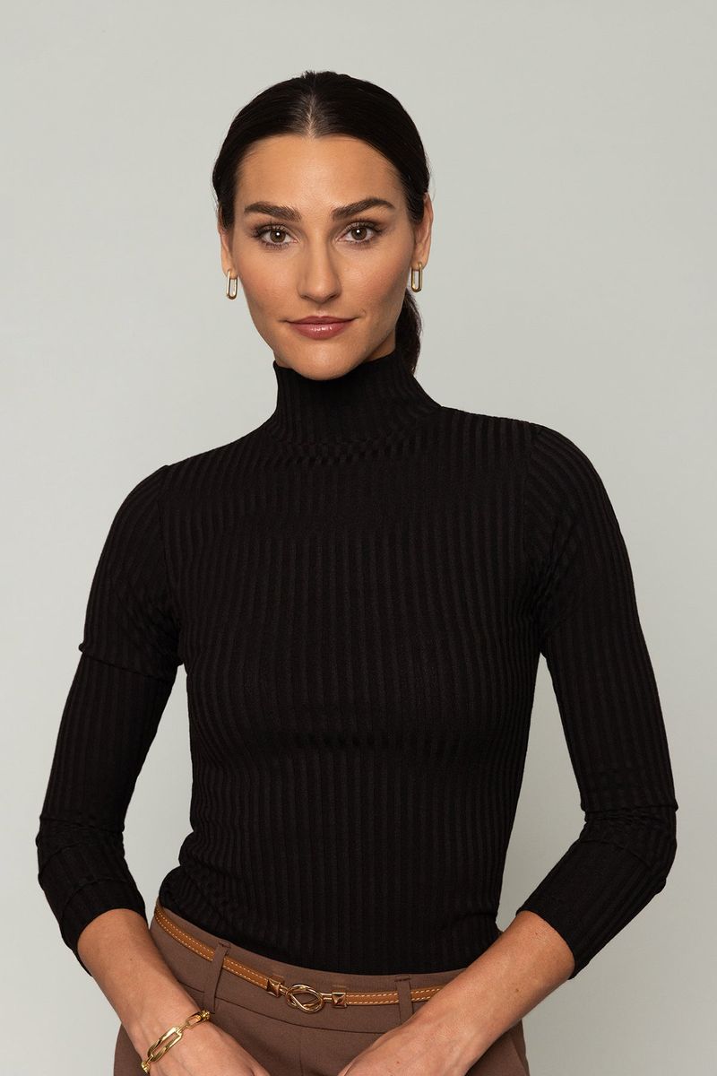 Black Turtleneck Sweater