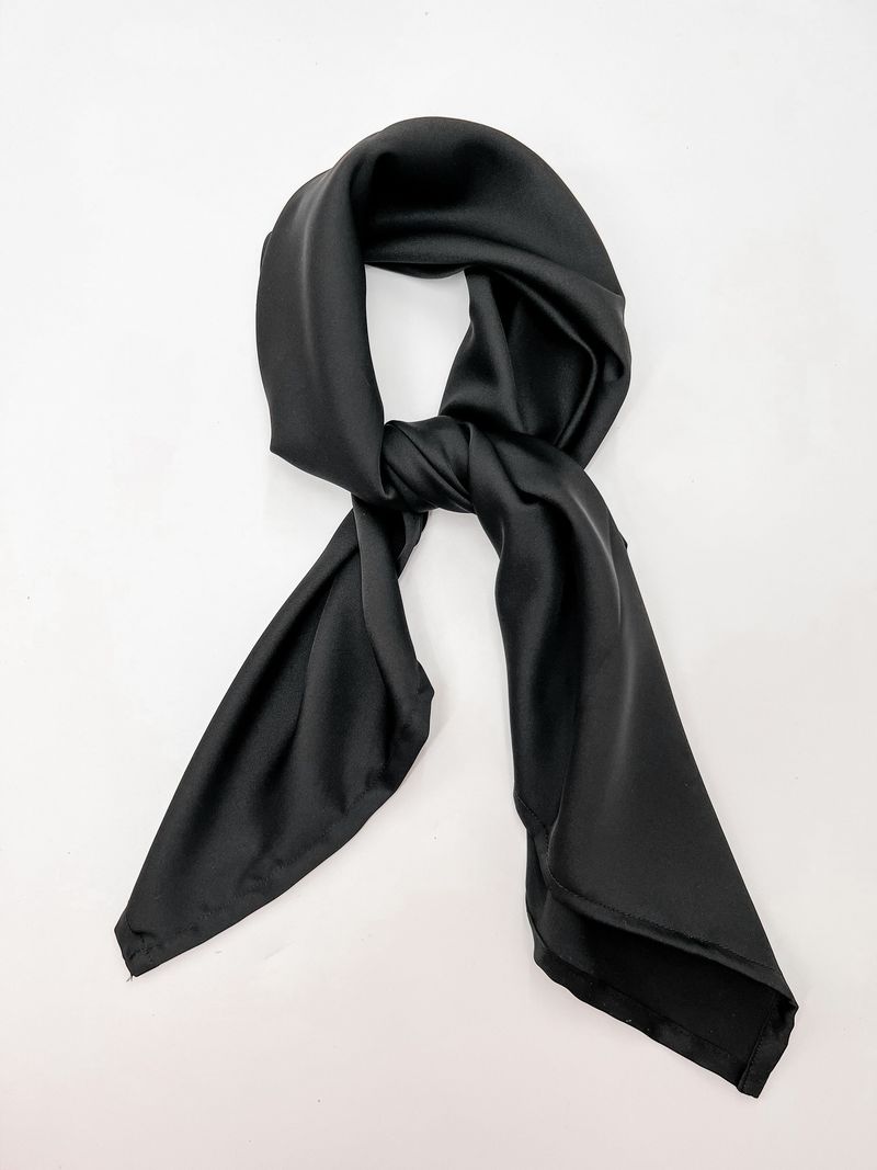 Black Silk Scarf