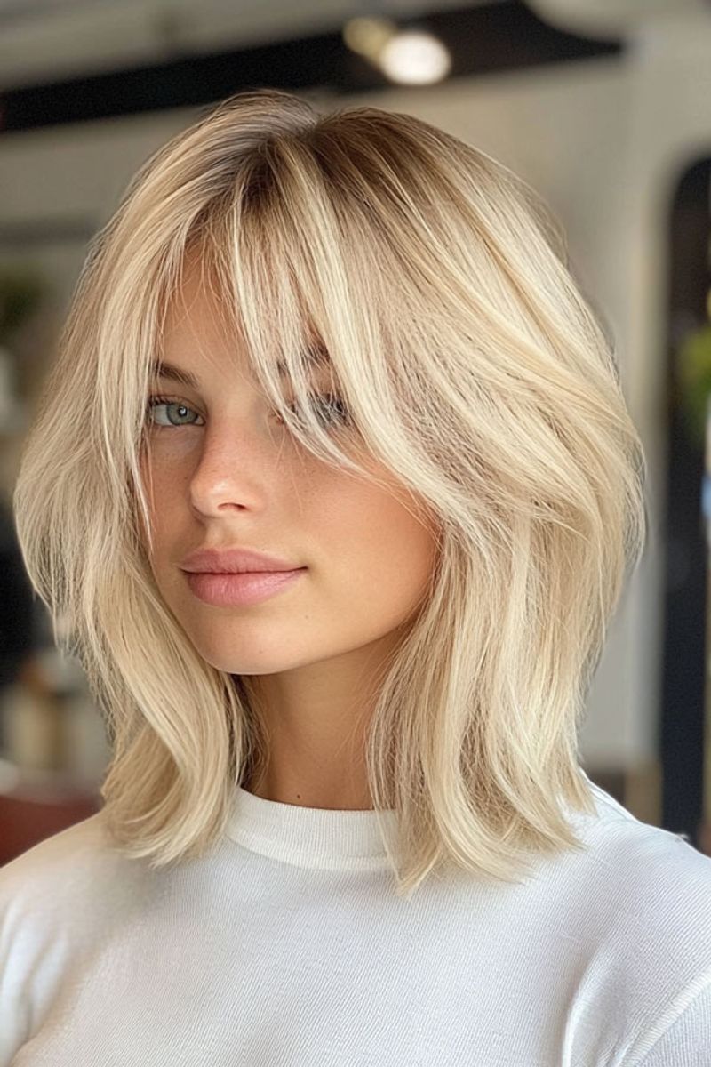 Sunflower Blonde Bob