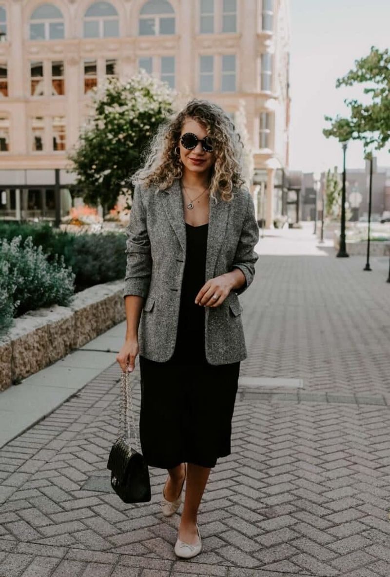 Tailored Blazer and Slip Dress