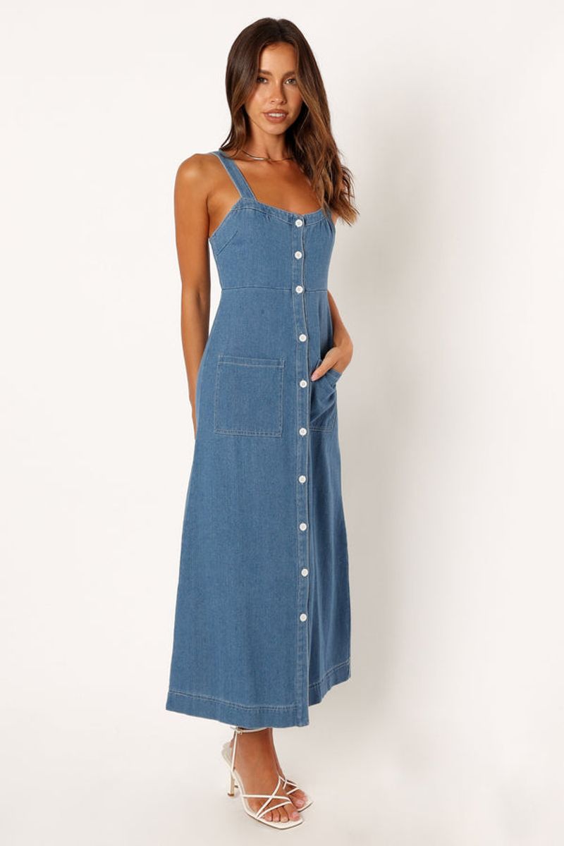Classic Denim Button-Front