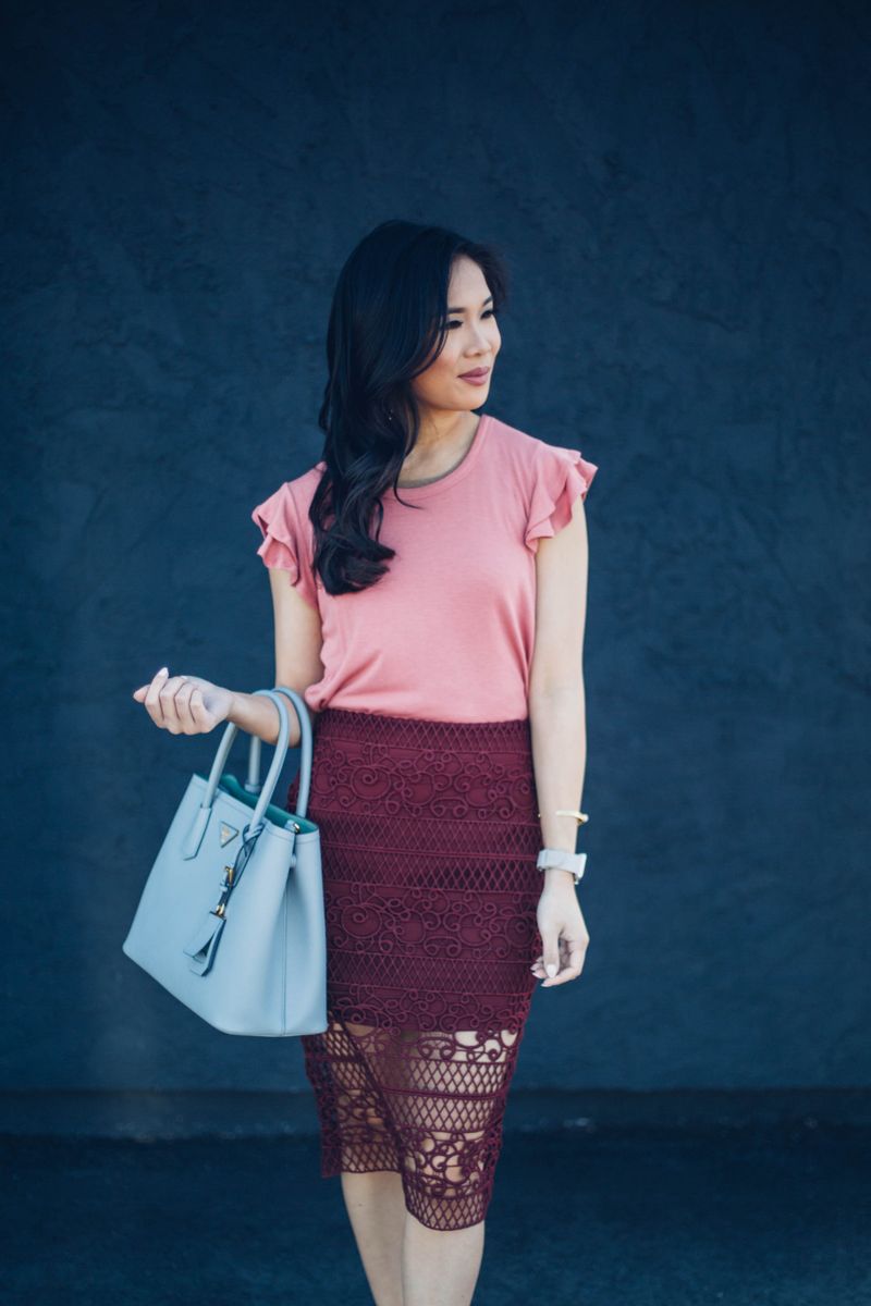 Chic Crochet Pencil Skirt