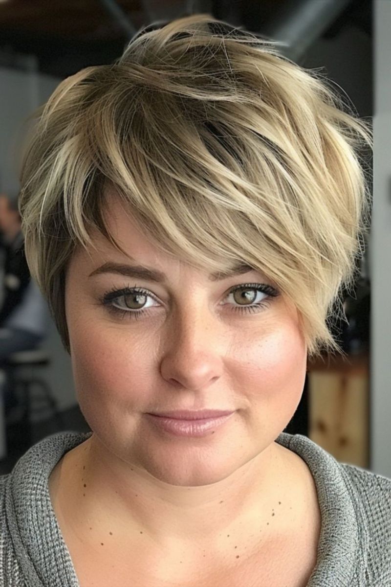 Textured Short Cut with Highlights
