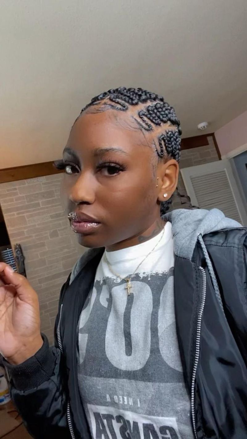 Zigzag Part Box Braids