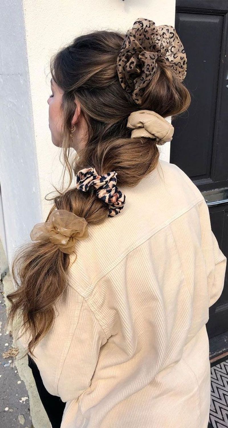 Spiral Braids With Scrunchies