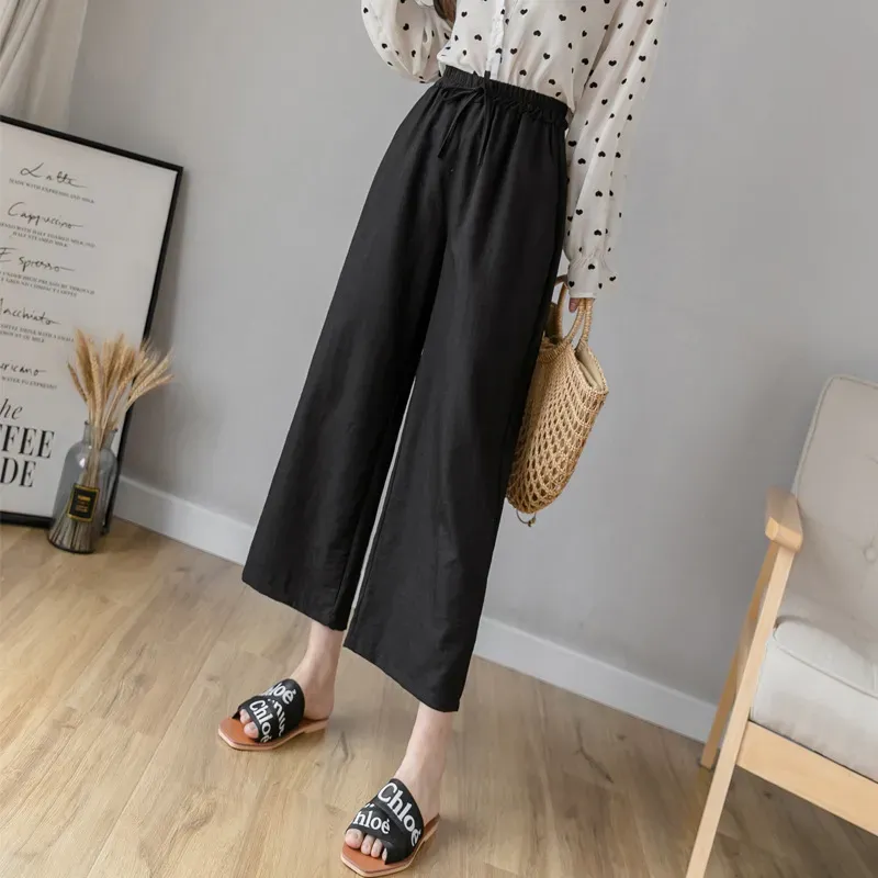 Linen Palazzo Pants