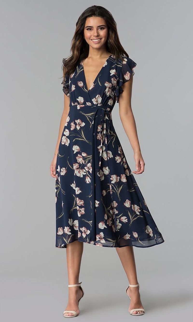 Floral Wrap Midi
