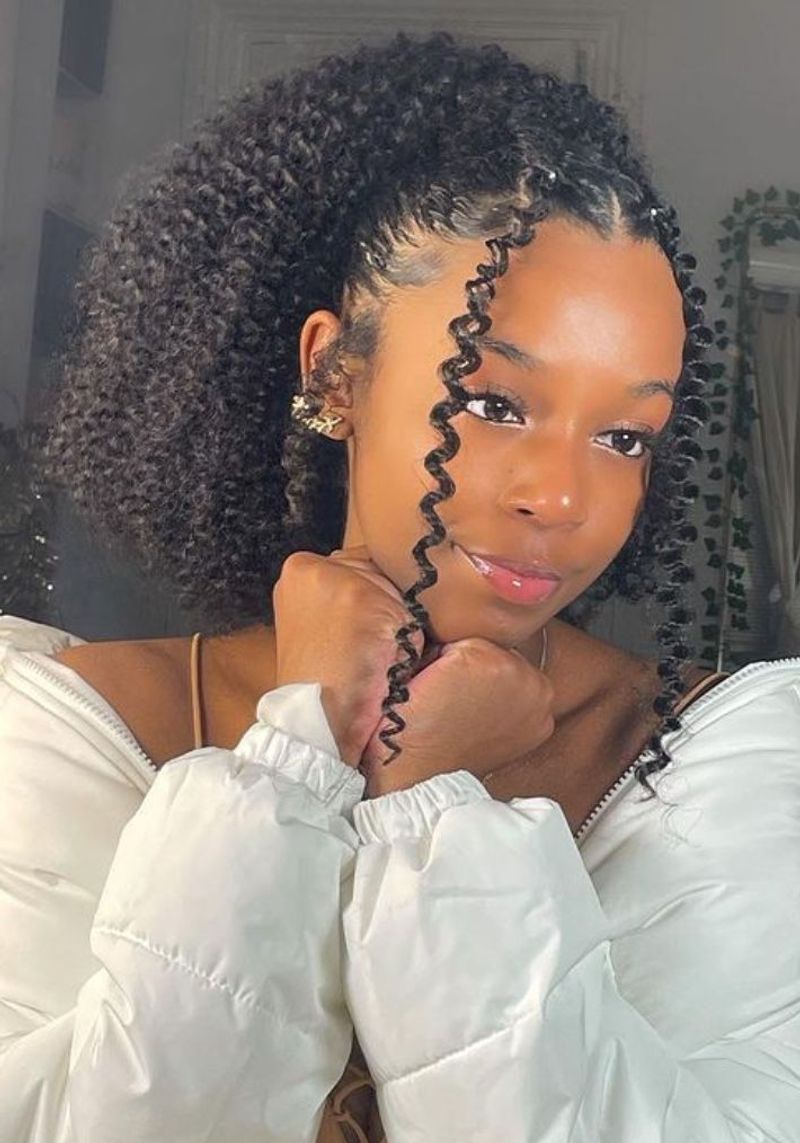 Textured Curly Ponytail