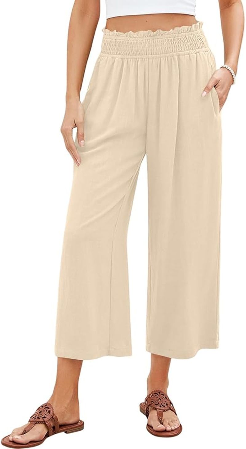 Petite-Cut Gaucho Pants