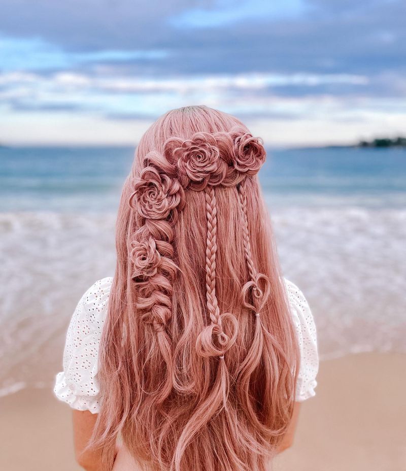 Trança de flores
