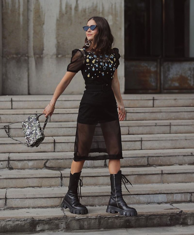 Combat Boots Marching Back