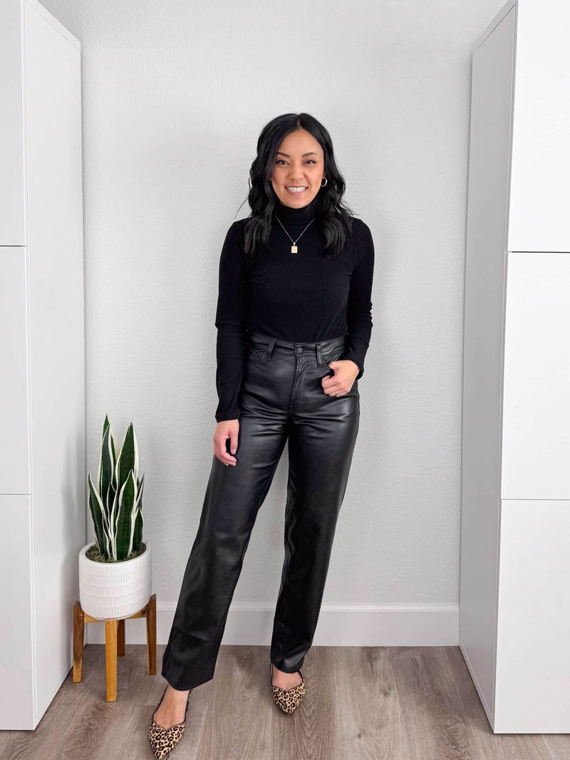Turtleneck and Layered Necklaces