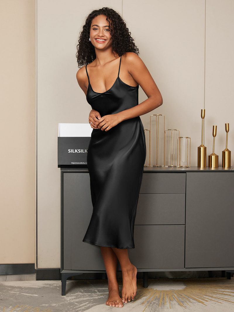 Spaghetti Strap Midi Slip