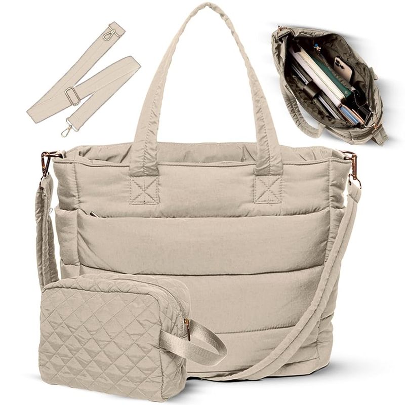 Quilted Tote With Unexpected Organization