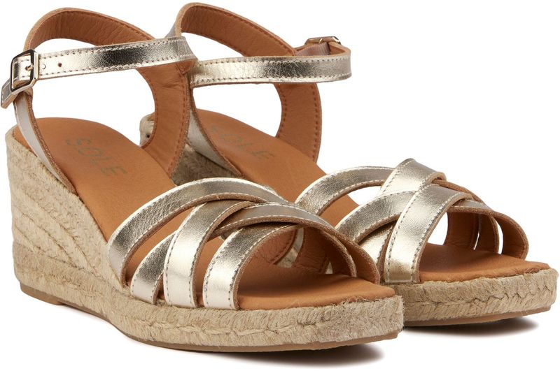Metallic Espadrille Wedges
