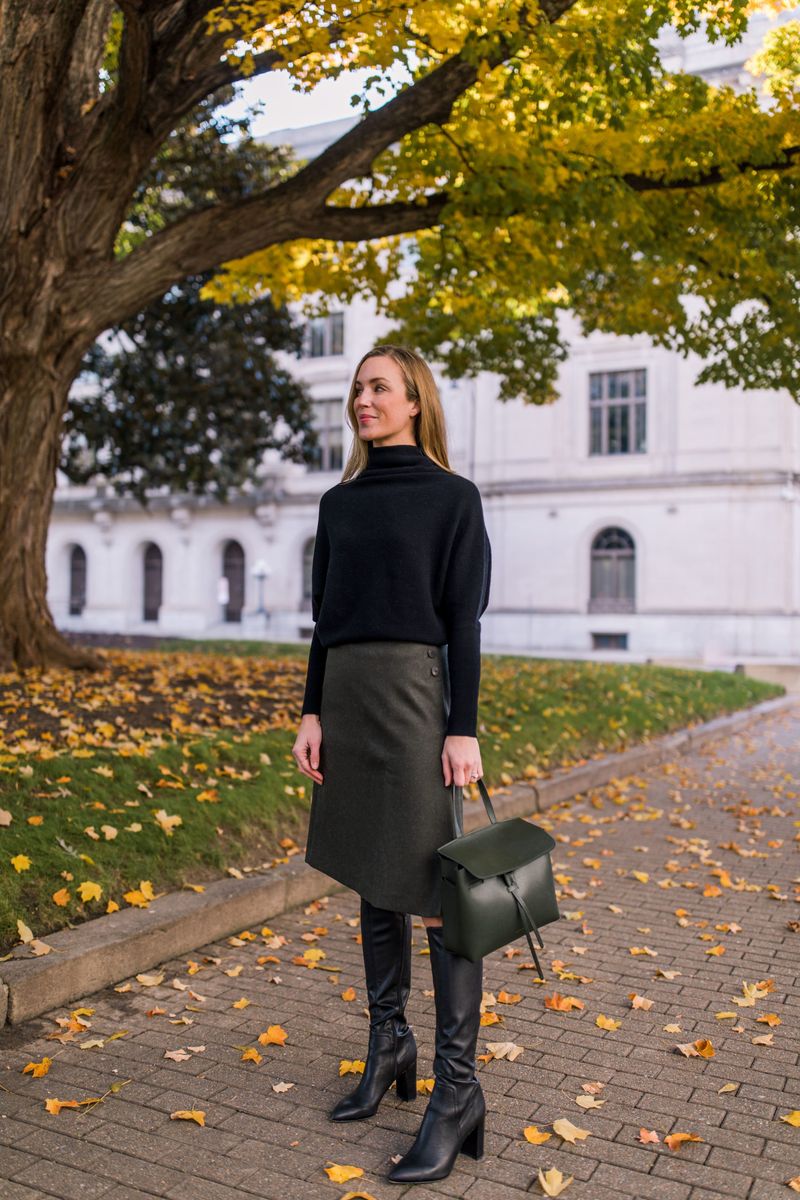 Knit Sweater & Midi Skirt