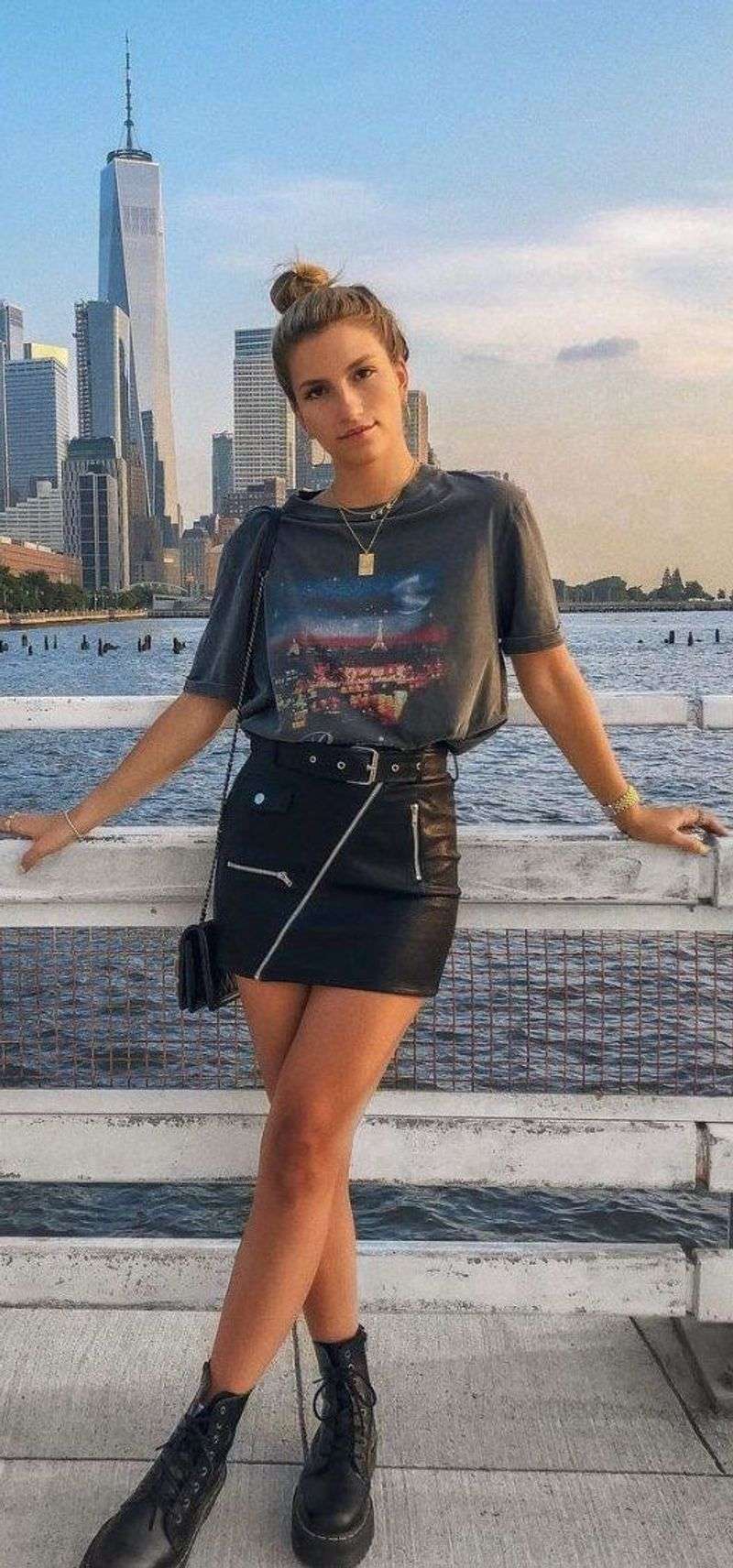 Oversized Band Tee and Doc Martens