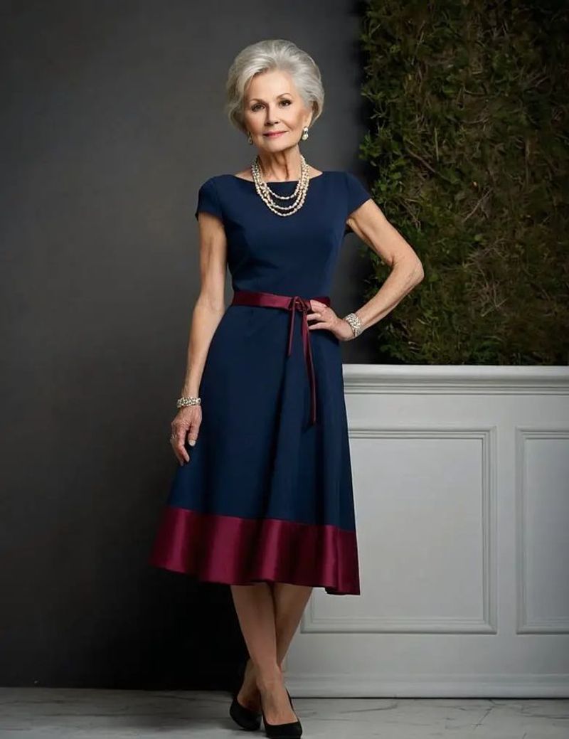 Navy Midi Dress