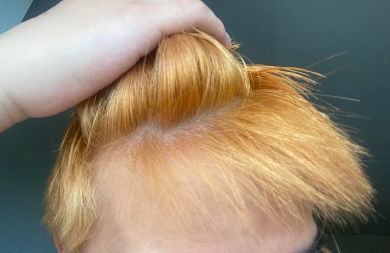 Bleached-Out Ends With No Toner
