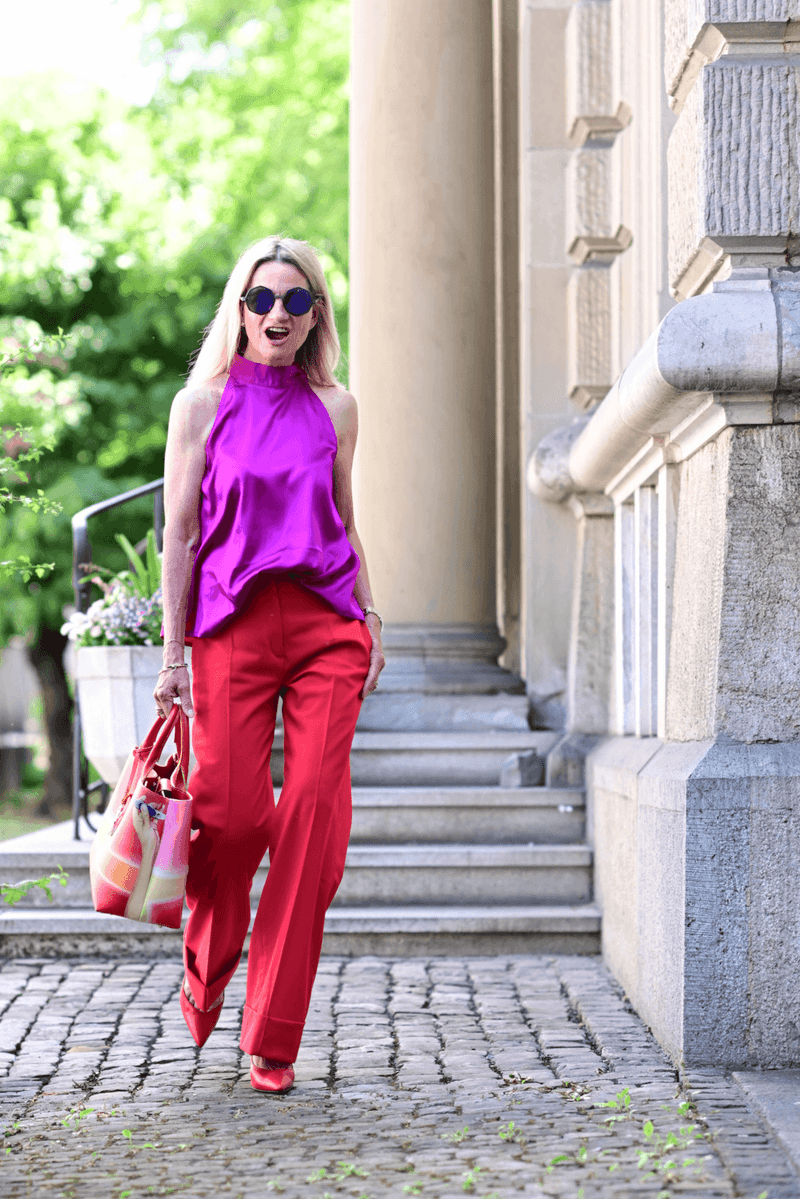 Statement Red Pants Stunner
