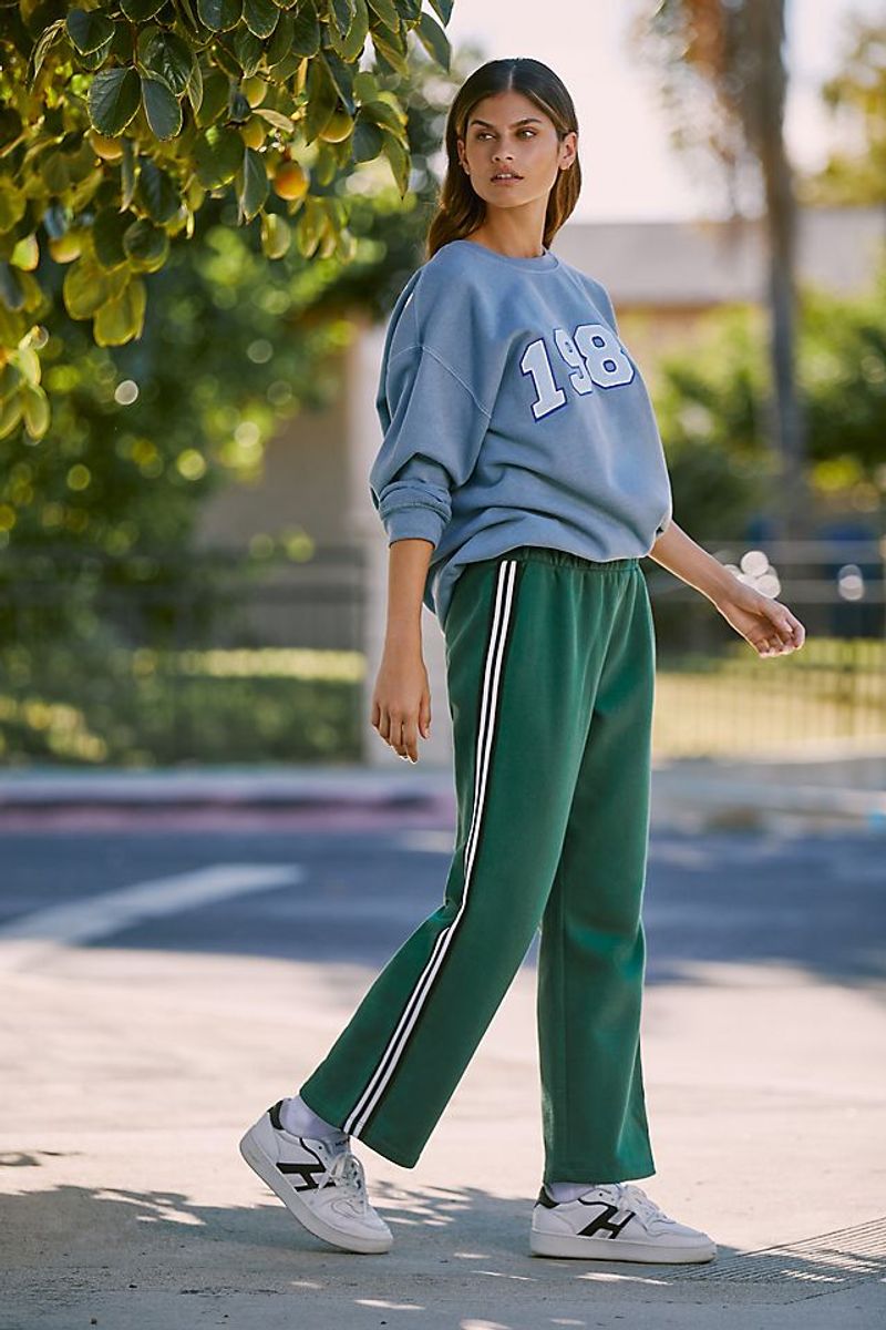 Sporty Striped Track Pants