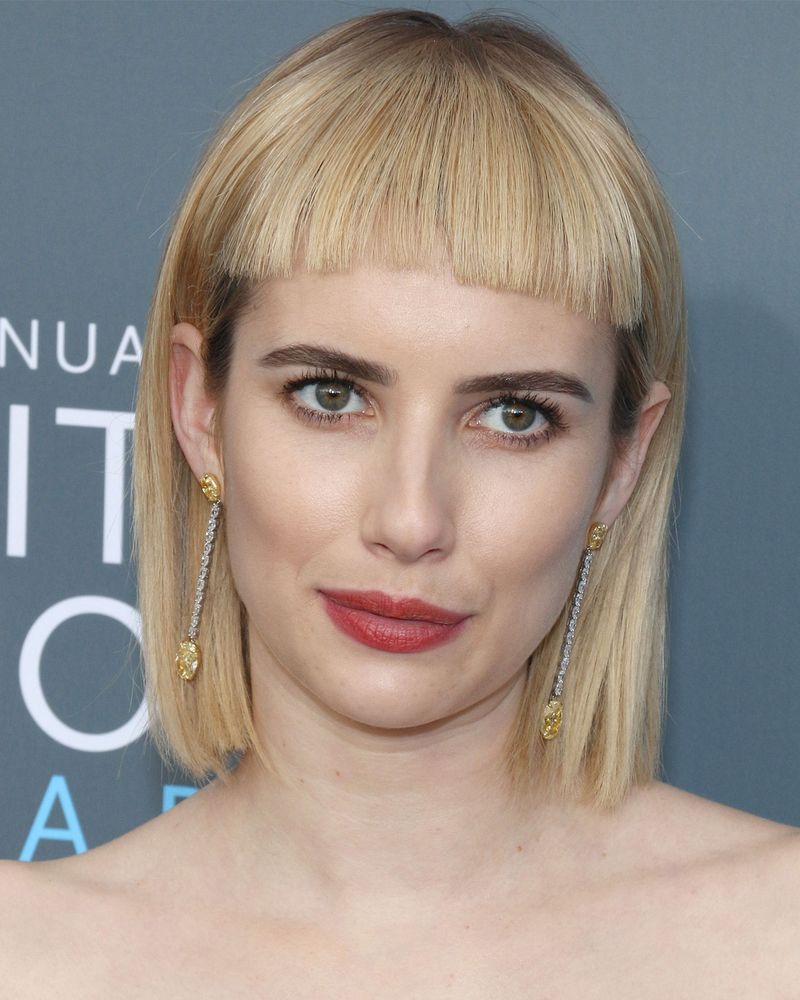 Blunt Bangs Cut Straight Across