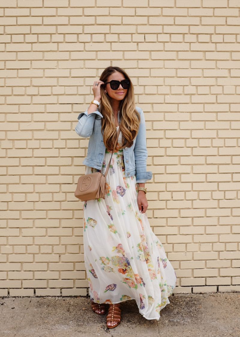 Maxi Dress with Jean Jacket