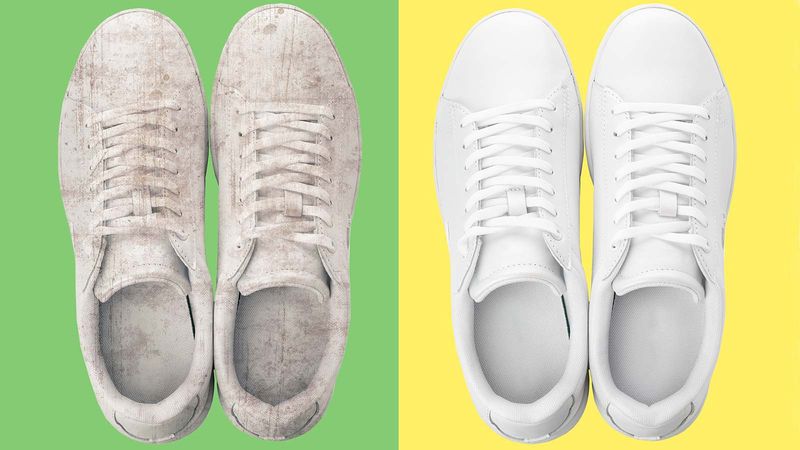 Wearing Dirty White Sneakers