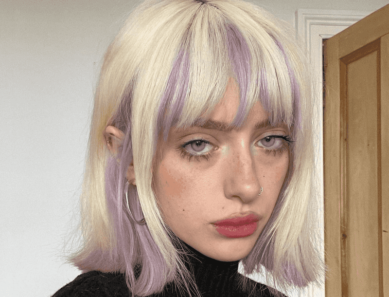Peek-a-Boo Colorful Bangs