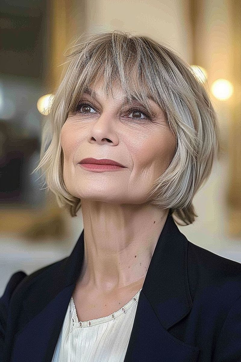Choppy Haircut with Bangs