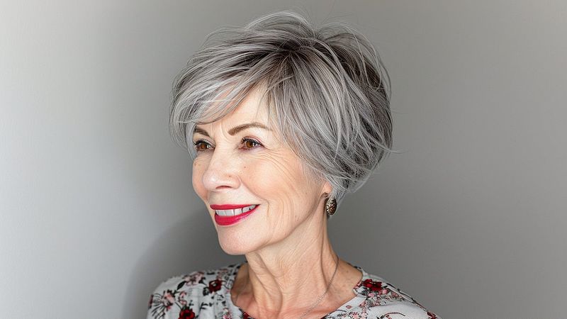 Dramatic Side-Part Pixie