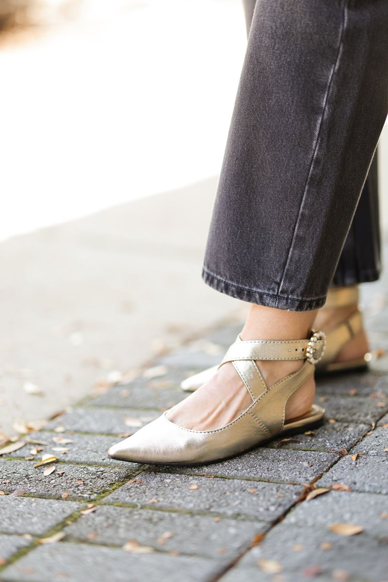 Sleek Ankle-Strap Flats