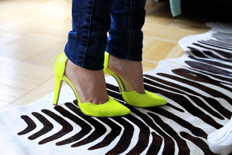 Neon Stiletto Heels