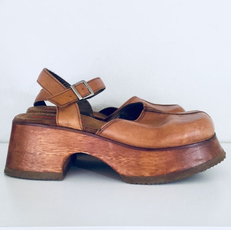 Chunky Wooden Platform Clogs