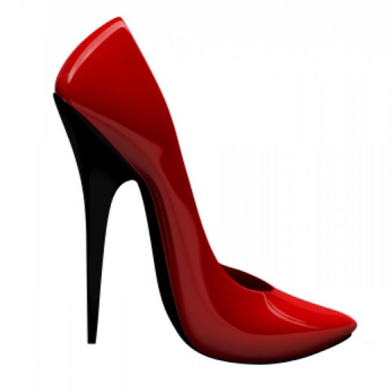 Extreme Curved Comma Heels