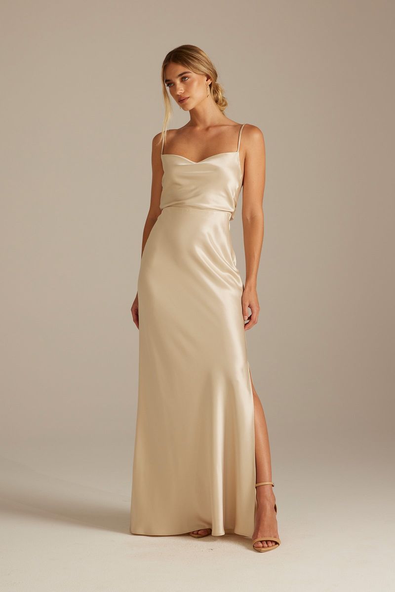 Sleek Satin Slip Dress