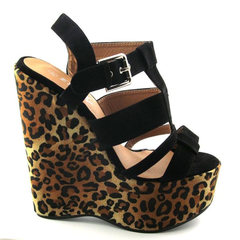 Animal Print Wedges