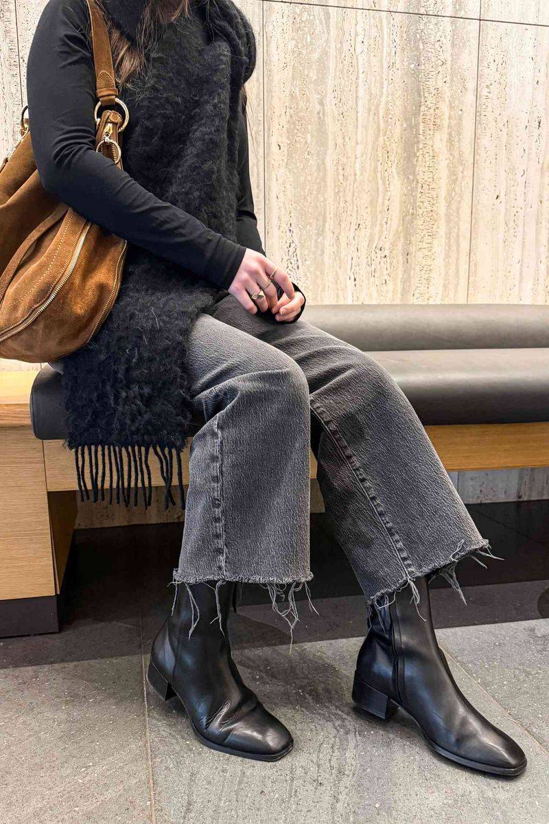 Sleek Black Ankle Boots
