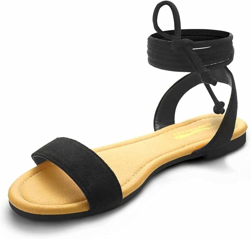 Elegant Ankle-Wrap Flats