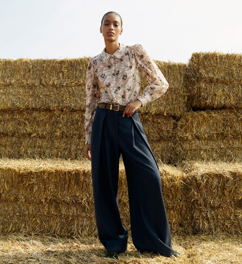 Tailored Wide-Leg Pants