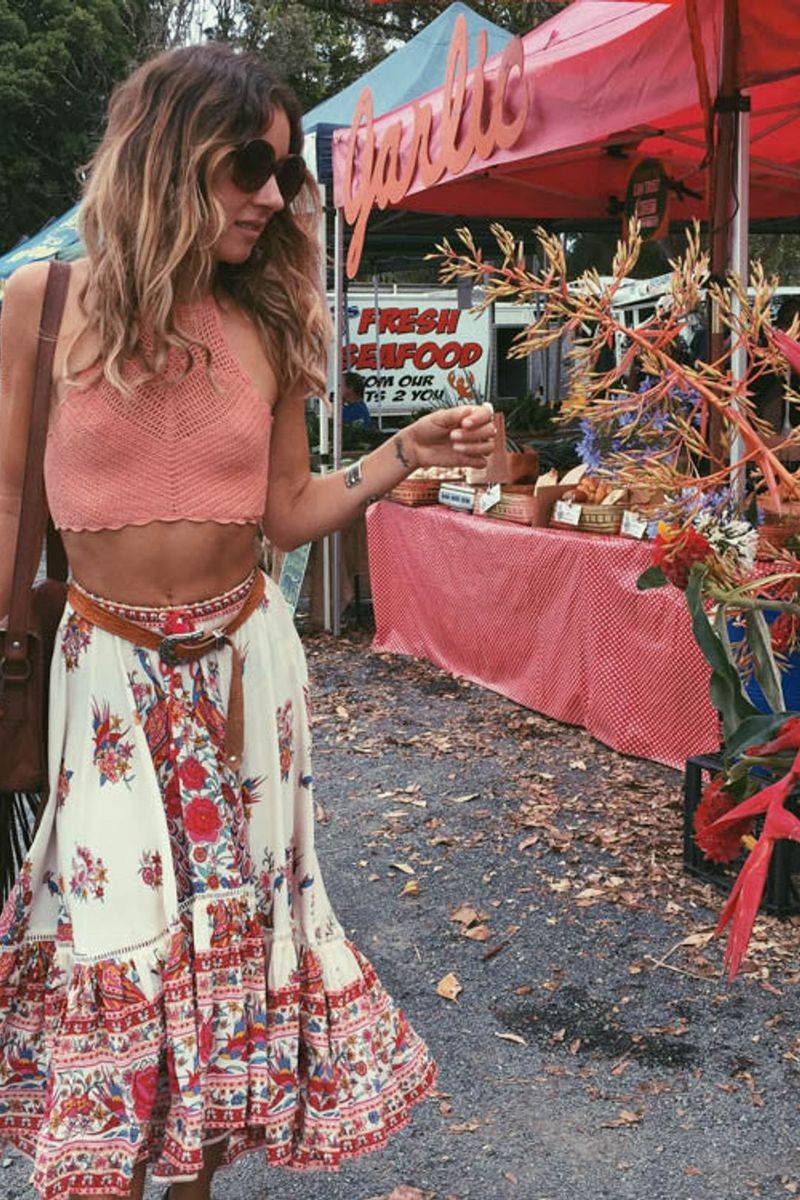 The Boho Maxi Skirt Ensemble