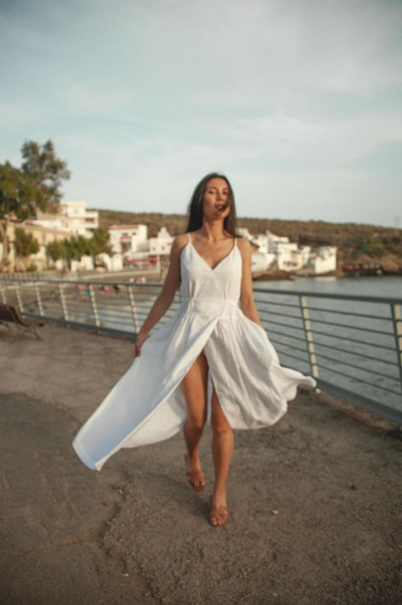 Flowing Linen Midi Dress